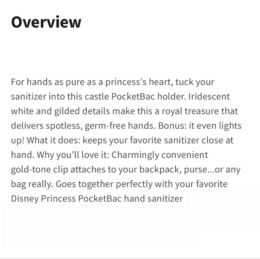 👑🤲NWT‼️Bath & Body Works Disney Princess Light-up Castle Holder w/ Sanitizers
